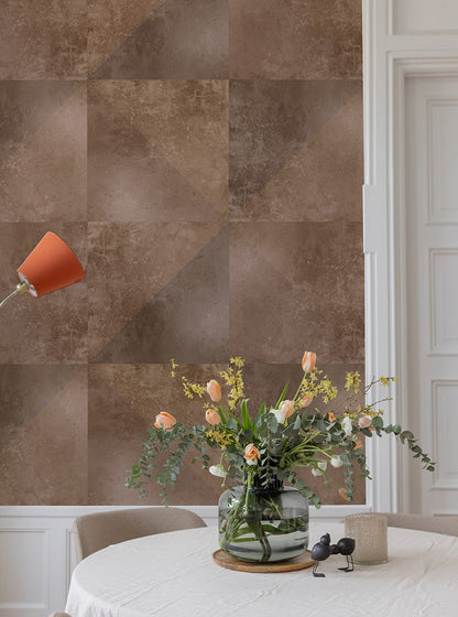Granite - Custom Sized Wallpaper Mural (per m2) - Brown