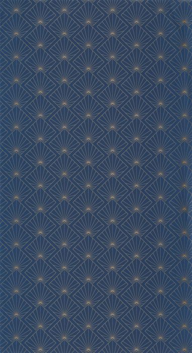 Diamond Sunrise Wallpaper - Midnight Blue