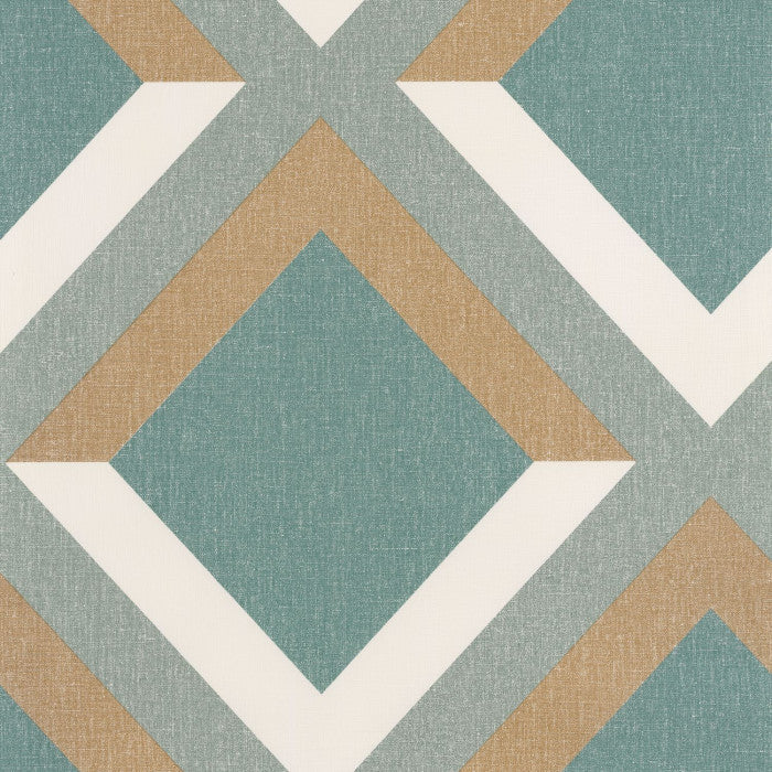 Sample - Groove Wallpaper - Vert D'eau Vert Emeraude Ddore - Discontinuing