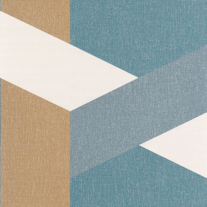 Sample - Twist Wallpaper - Bleu Madura Bleu Gris Dore - Discontinuing