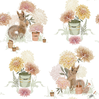 The Little Gardener - Custom Sized Wallpaper Mural (per m2)