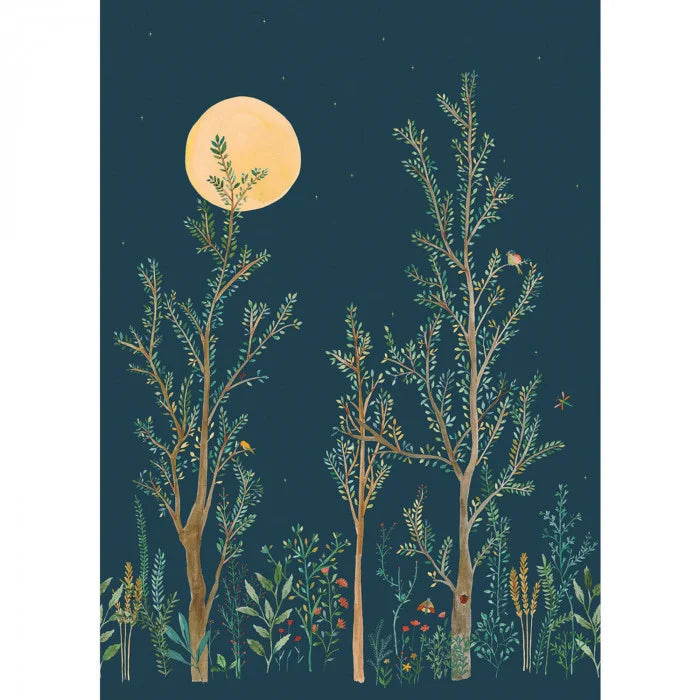 Green Life Midnight Walk Wallpanel