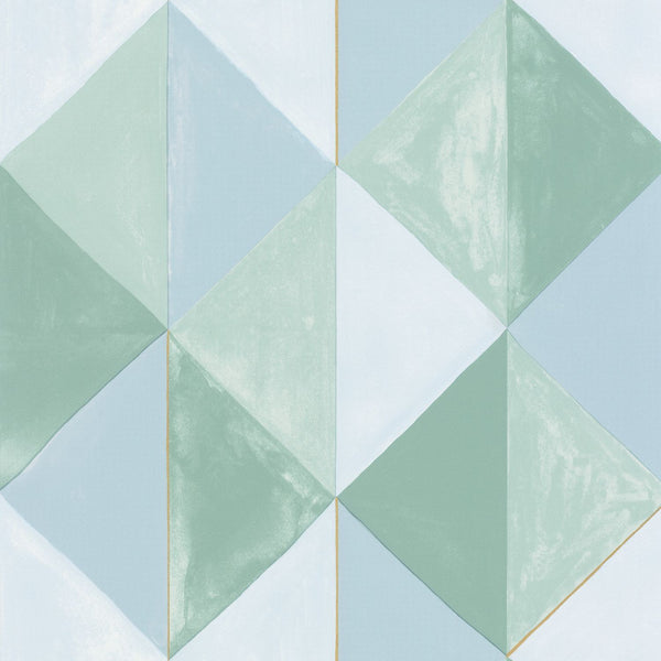 Sample - Plenitude Wallpaper - Green/Blue/Gold