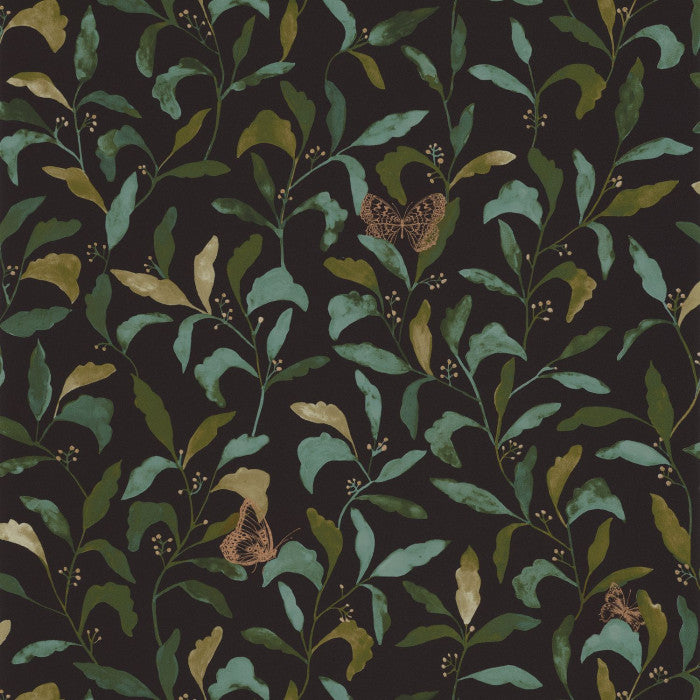 Sample - Green Life Sweet Wallpaper - Vert Or Fond Noir