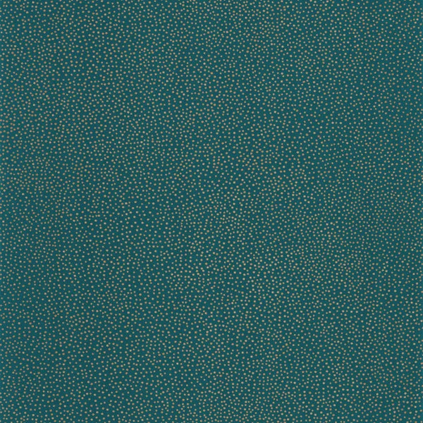 Sample - Green Life Sparkle Wallpaper - Bleu Madura Or