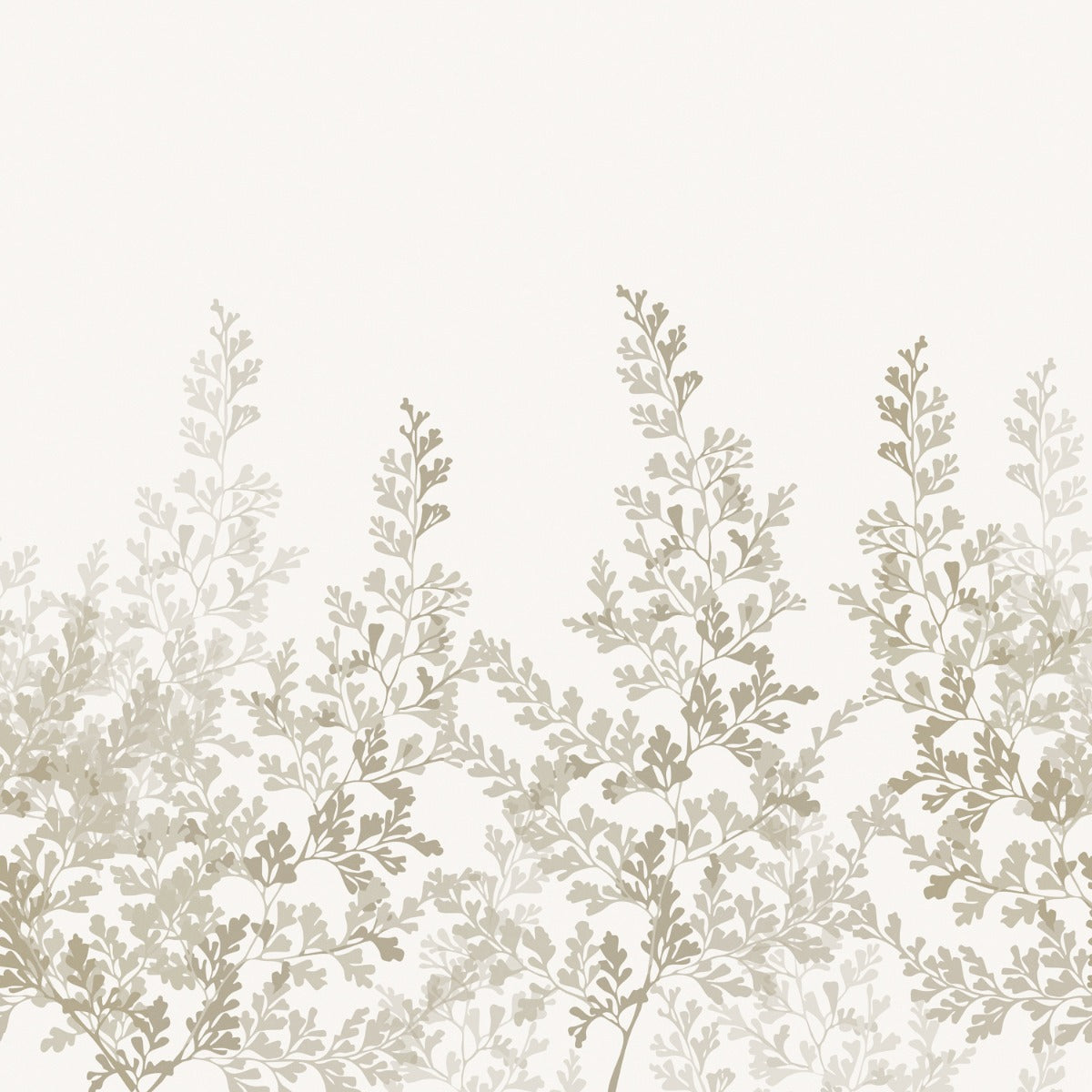 Sample - Summer Leaf - Custom Sized Wallpaper Mural (per m2) - Beige