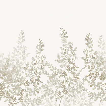 Summer Leaf - Custom Sized Wallpaper Mural (per m2) - Beige