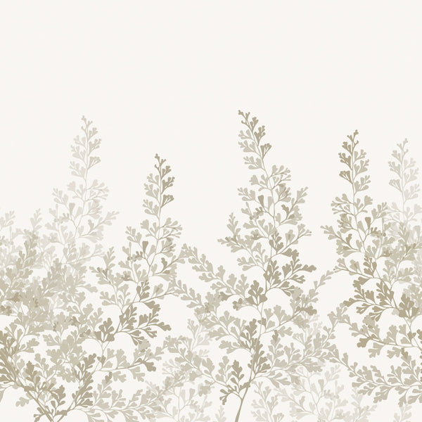 Sample - Summer Leaf - Custom Sized Wallpaper Mural (per m2) - Beige