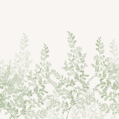 Summer Leaf - Custom Sized Wallpaper Mural (per m2) - Green
