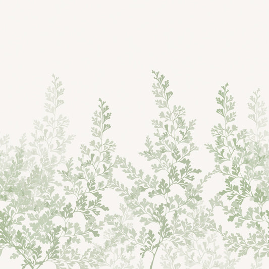 Summer Leaf - Custom Sized Wallpaper Mural (per m2) - Green