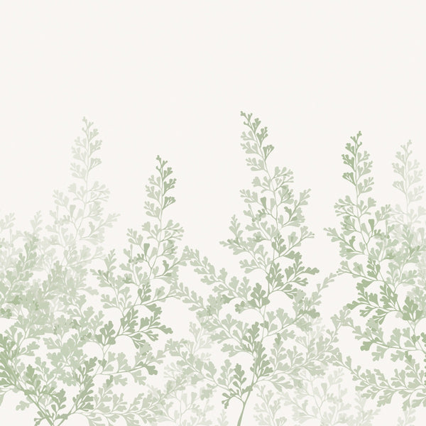Sample - Summer Leaf - Custom Sized Wallpaper Mural (per m2) - Green