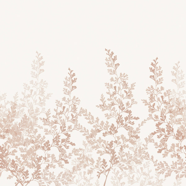Sample - Summer Leaf - Custom Sized Wallpaper Mural (per m2) - Warm Red