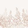 Summer Leaf - Custom Sized Wallpaper Mural (per m2) - Warm Red
