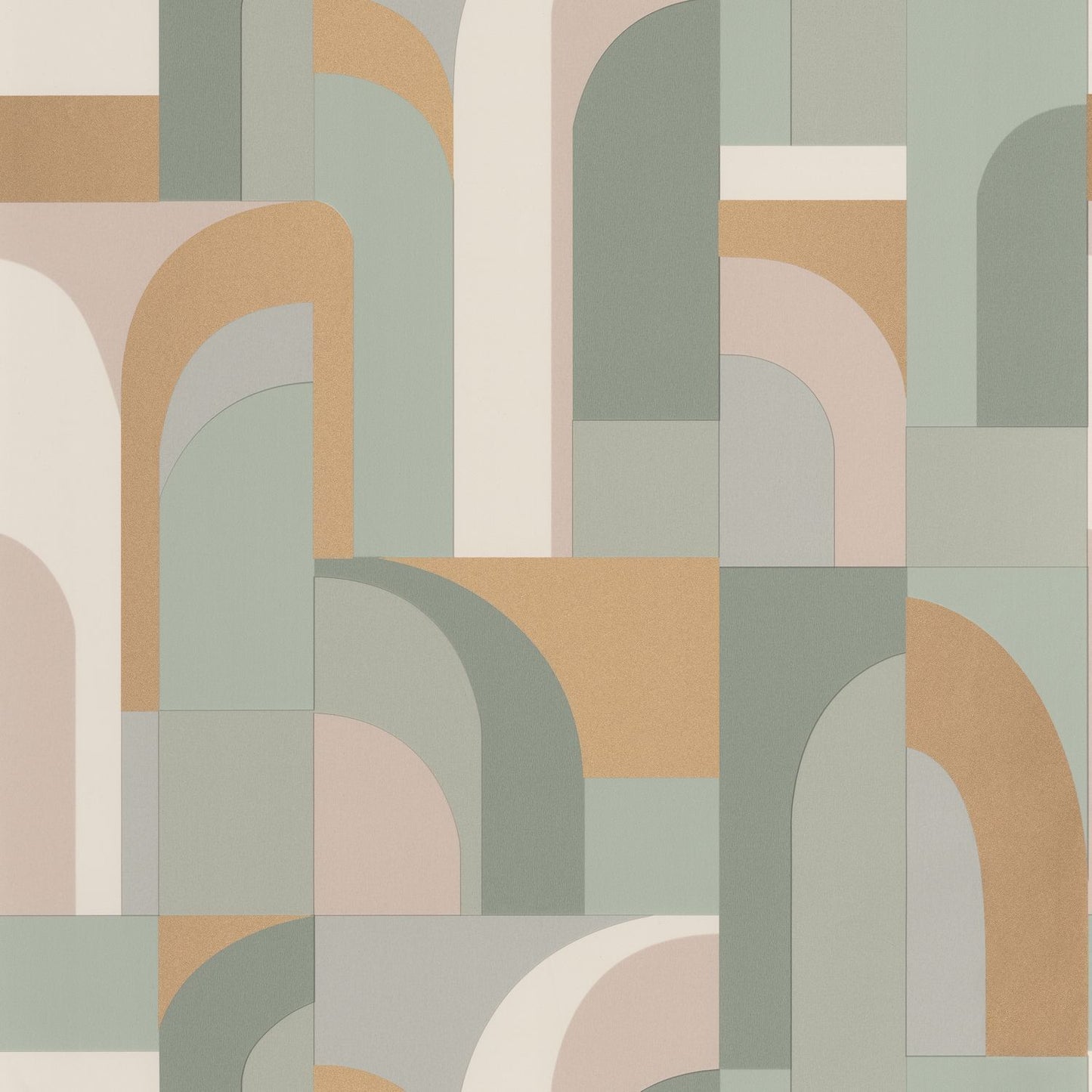 Labyrinth Doors Wallpaper - Green