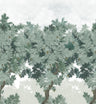 Scent of Pines - Custom Sized Wallpaper Mural (per m2) - Green