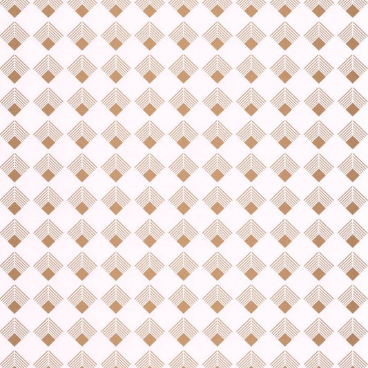 Labyrinth Patch Wallpaper - Beige Dore