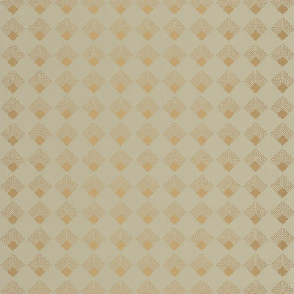 Labyrinth Patch Wallpaper - Vert Amande Dore