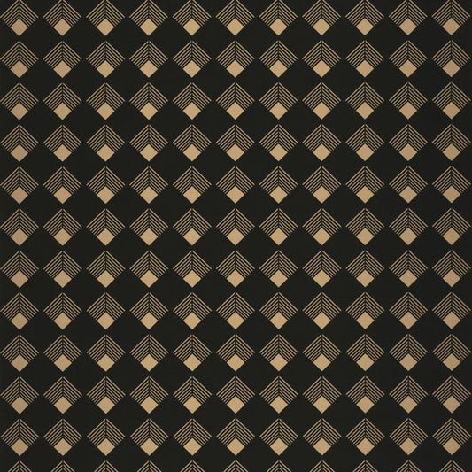 Labyrinth Patch Wallpaper - Noir Dore