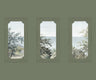 A Room With A View - Custom Sized Wallpaper Mural (per m2) - Olive Green