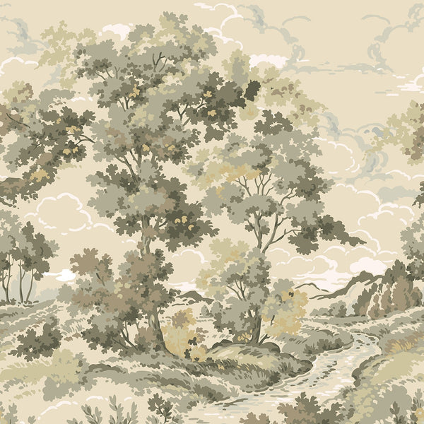 Sample - Boulogner Forest - Custom Sized Wallpaper Mural (per m2) - Beige
