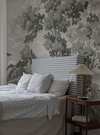 Boulogner Forest - Custom Sized Wallpaper Mural (per m2) - Warm Grey