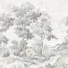 Boulogner Forest - Custom Sized Wallpaper Mural (per m2) - Light Grey