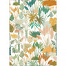 Panoramique Manille Wallpanel - Vert Jaune Fond Blanc