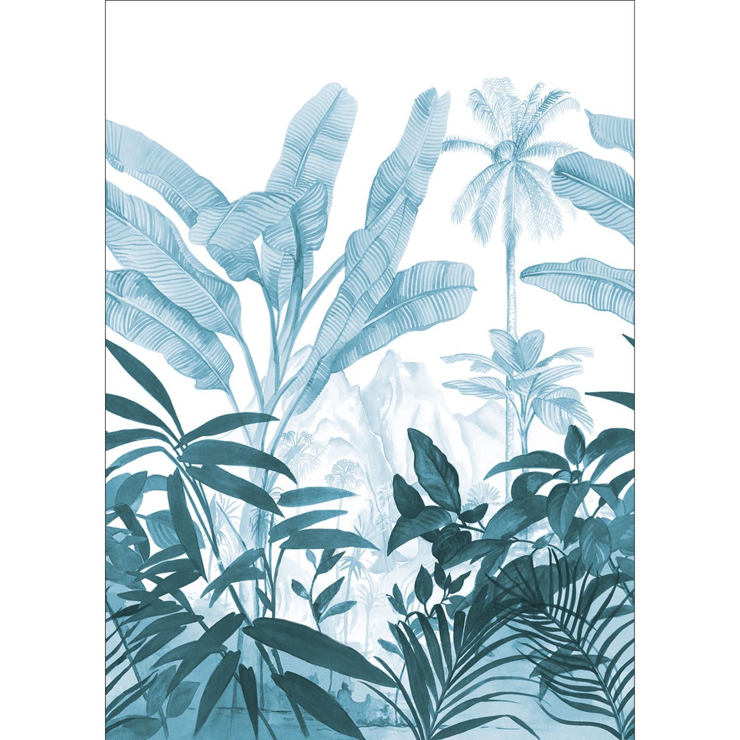 Panoramique Wild And Secret Hybrid Wallpanel - Teal