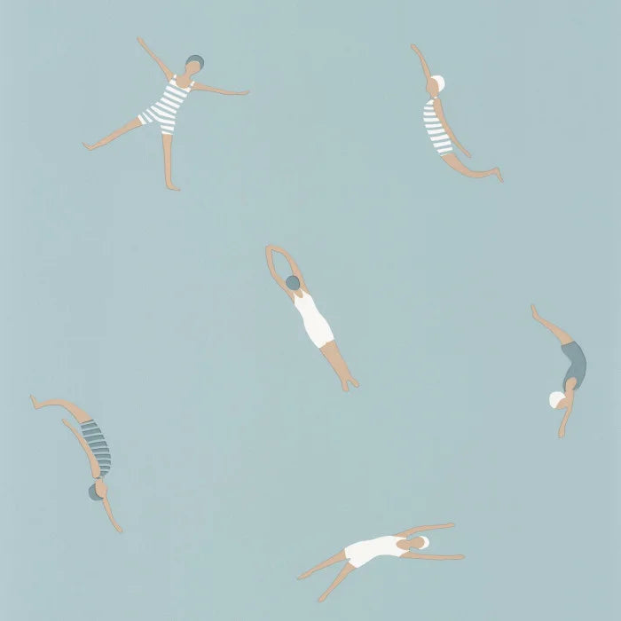 Sample - Swimming in it Wallpaper - Smokey Blue