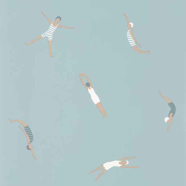 Sample - Swimming in it Wallpaper - Smokey Blue