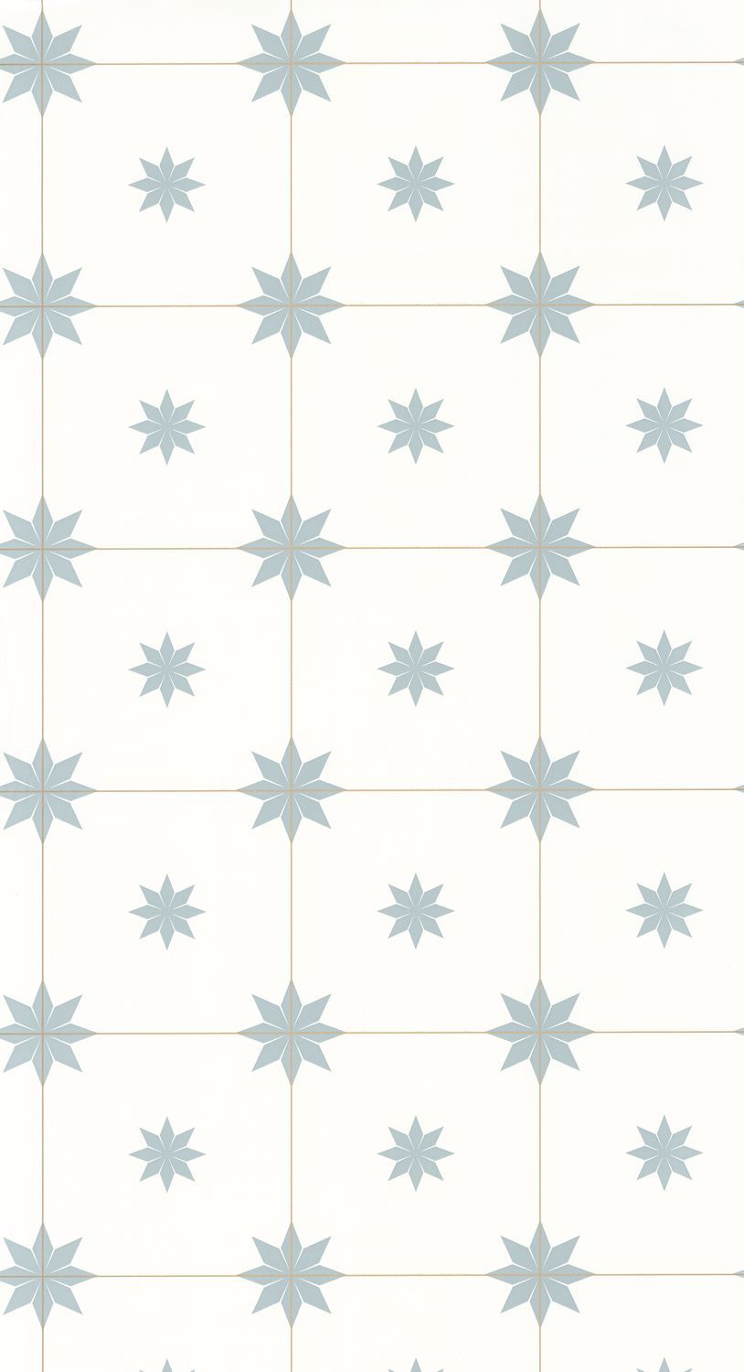 Trendy Tiles Wallpaper - Smoke Blue