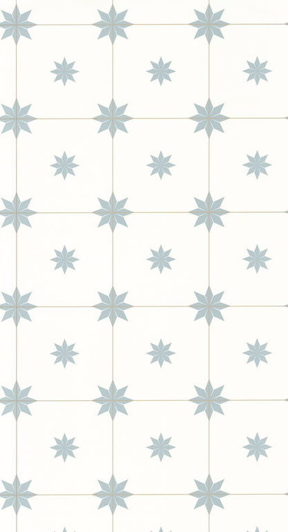 Trendy Tiles Wallpaper - Smoke Blue