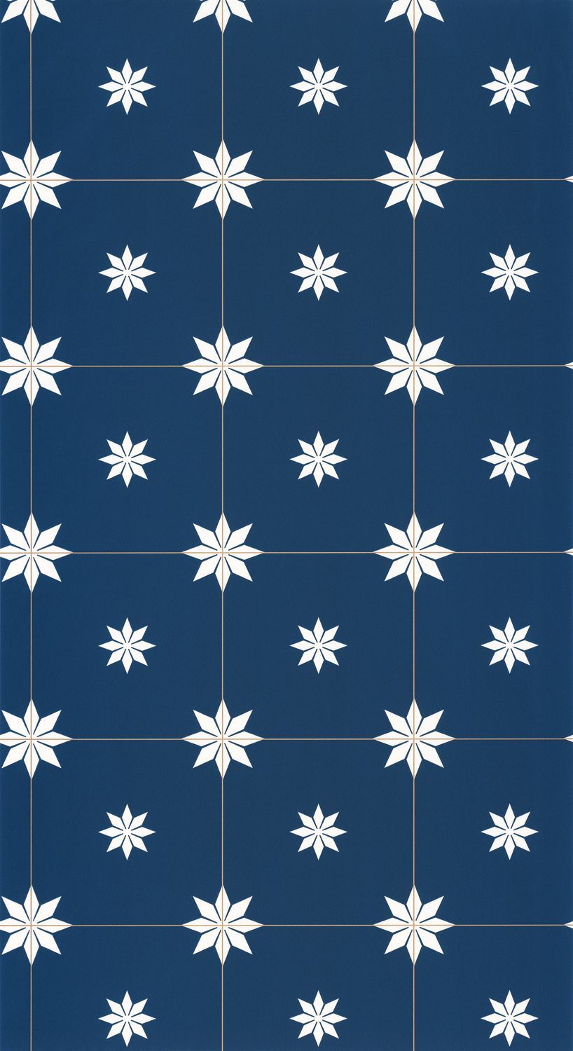 Trendy Tiles Wallpaper - Midnight Blue