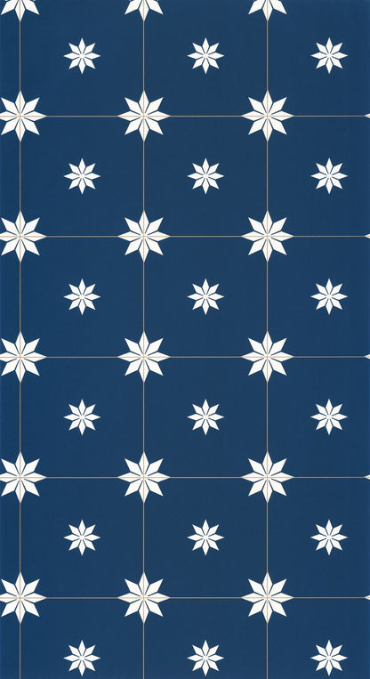 Trendy Tiles Wallpaper - Midnight Blue