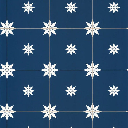 Trendy Tiles Wallpaper - Midnight Blue