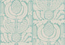 Zappa - Custom Sized Wallpaper Mural (per m2) - Blue Green