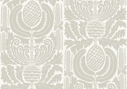 Zappa - Custom Sized Wallpaper Mural (per m2) - White