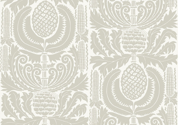 Sample - Zappa - Custom Sized Wallpaper Mural (per m2) - White