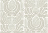 Zappa - Custom Sized Wallpaper Mural (per m2) - White