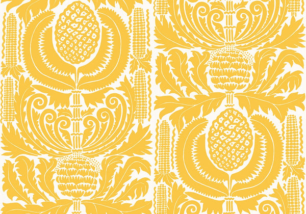 Sample - Zappa - Custom Sized Wallpaper Mural (per m2) - Yellow