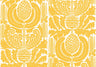Zappa - Custom Sized Wallpaper Mural (per m2) - Yellow