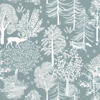 Ballad Deer Wallpaper - Clair Blanc - Discontinuing