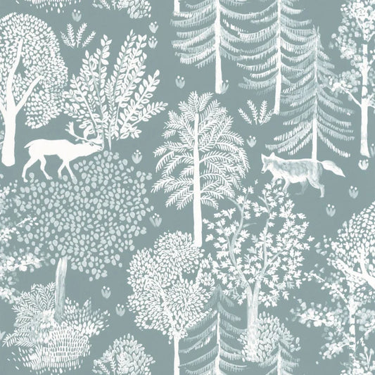 Ballad Deer Wallpaper - Clair Blanc - Discontinuing