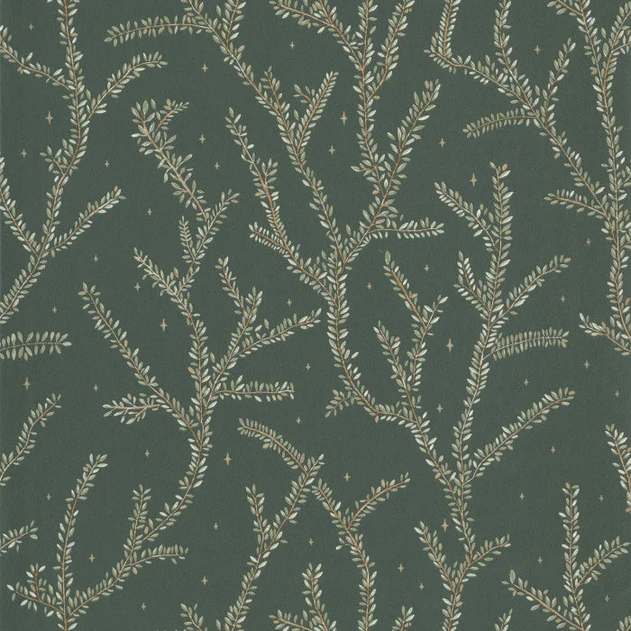 Little Woods Wallpaper - Vert Kaki