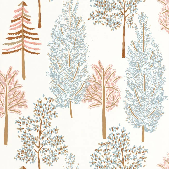 Sample - The Tree House Wallpaper - Bleu