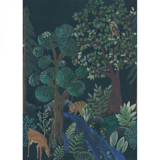 Blue Forest Wallpanel