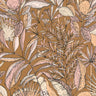 Jardin Bel Air Garden Leaf Wallpaper -  Brown Pink