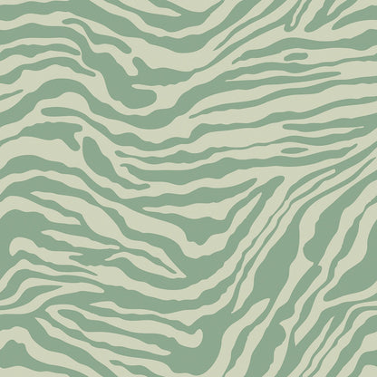 Date Night - Custom Sized Wallpaper Mural (per m2) - Green
