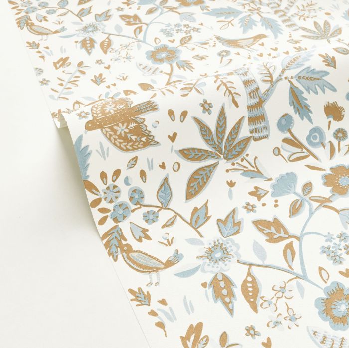Echappee Vinyl Wallpaper - Bleu Horizon - Discontinuing