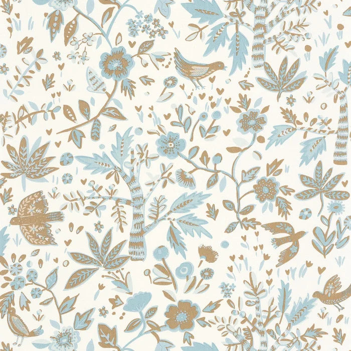 Echappee Vinyl Wallpaper - Bleu Horizon - Discontinuing
